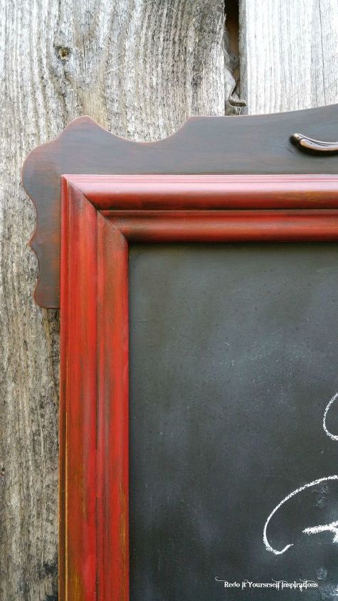 dresser mirror frame into chalkboard, chalkboard paint, crafts, painted furniture, repurposing upcycling, wall decor