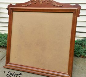 dresser mirror frame into chalkboard, chalkboard paint, crafts, painted furniture, repurposing upcycling, wall decor