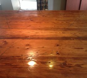 kitchen and dining area cheap makeover, dining room ideas, kitchen design, kitchen island, pallet, repurposing upcycling, Distressed wood top