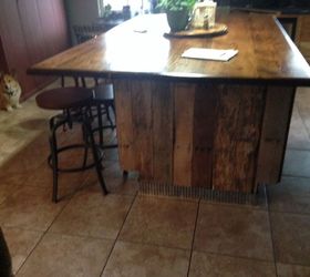 kitchen and dining area cheap makeover, dining room ideas, kitchen design, kitchen island, pallet, repurposing upcycling