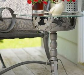 cmo crear una mesa de acento para exteriores a partir de una jardinera oxidada