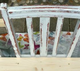 upcycled hallway garden bench, foyer, outdoor furniture, painted furniture, repurposing upcycling