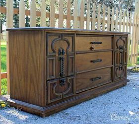 dresser to desk transformation, painted furniture, repurposing upcycling