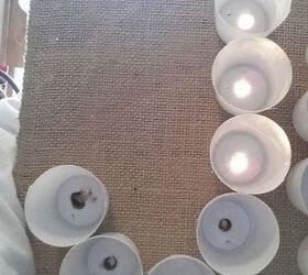 lighted sign out of used k cups, crafts, how to, lighting, repurposing upcycling