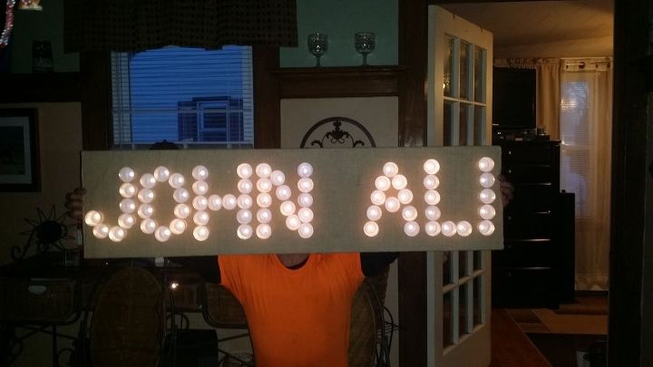 lighted sign out of used k cups, crafts, how to, lighting, repurposing upcycling
