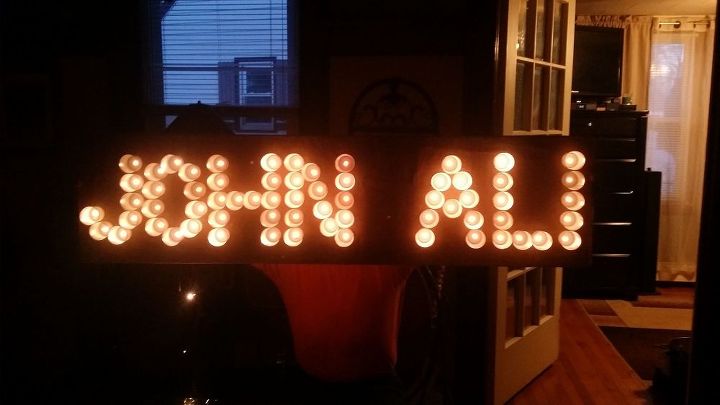 lighted sign out of used k cups, crafts, how to, lighting, repurposing upcycling