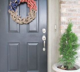 americana burlap bubble wreath, crafts, how to, patriotic decor ideas, seasonal holiday decor, wreaths