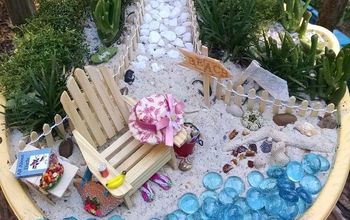  jardim de praia em miniatura
