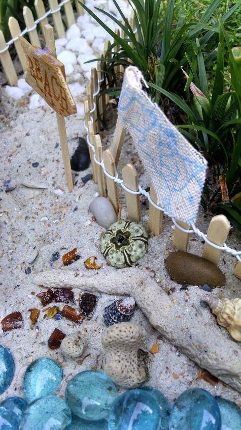 jardn de playa en miniatura