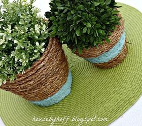 here are 10 gorgeous designer tricks for your dollar store pots, Project via April House by Hoff