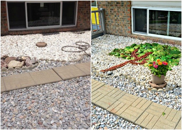 instead of planting flowers these homeowners did something brilliant, Project via Kimberly Quirky Cool Living