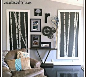 inexpensive gallery wall, repurposing upcycling, wall decor