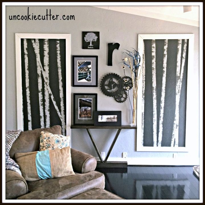 inexpensive gallery wall, repurposing upcycling, wall decor