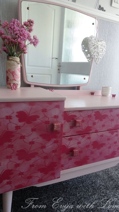 dressing table makeover shabby chic storage, painted furniture, shabby chic, storage ideas
