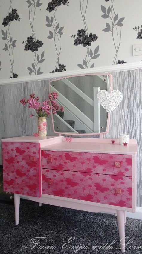 dressing table makeover shabby chic storage, painted furniture, shabby chic, storage ideas