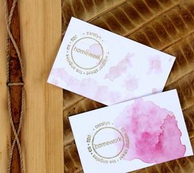 Beet Dyed Business Cards