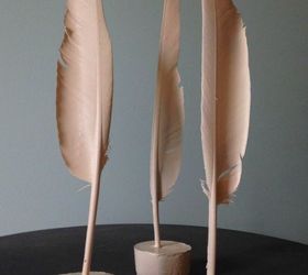 Fácil DIY esculturas de plumas - Hecho con hormigón