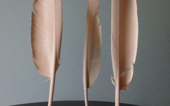 Fácil DIY esculturas de plumas - Hecho con hormigón