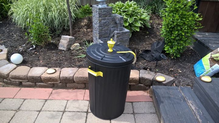 upcycled trash can