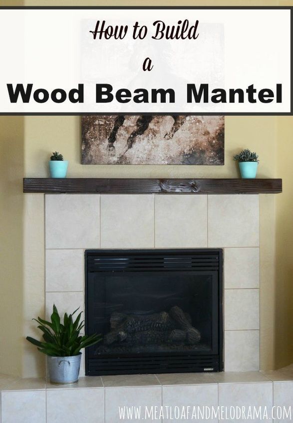 how to make a wood beam mantel, fireplaces mantels, how to, woodworking projects
