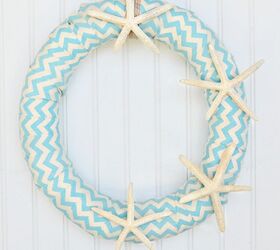how to make a pool noodle starfish wreath, crafts, how to, repurposing upcycling, wreaths