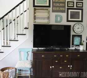 a vintage industrial country summer home tour, home decor, living room ideas, repurposing upcycling, stairs, wall decor