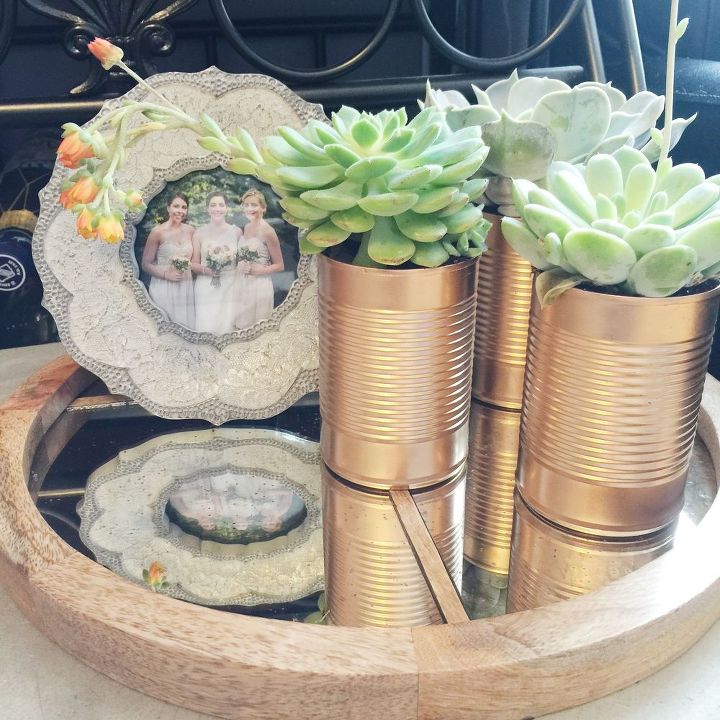 diy tin can planters succulents, container gardening, crafts, flowers, gardening, how to, repurposing upcycling, succulents, Sit back and enjoy your basically free DIY