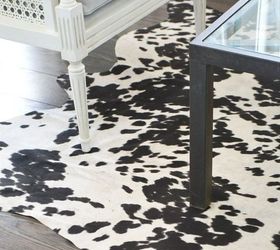 a faux cowhide rug for less than 50, home decor, reupholster
