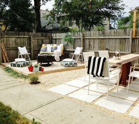 diy budget backyard and deck makeover, concrete masonry, decks, fences, gardening, outdoor furniture, outdoor living