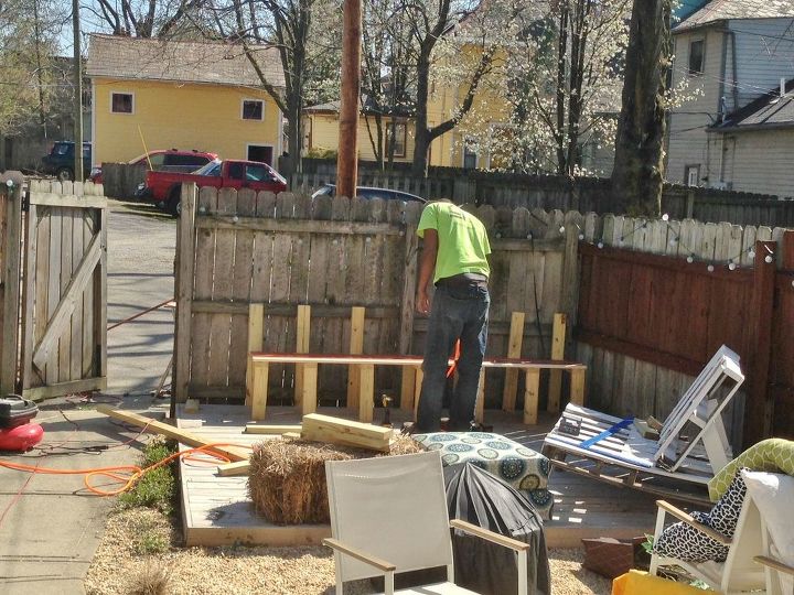 diy budget backyard and deck makeover, concrete masonry, decks, fences, gardening, outdoor furniture, outdoor living