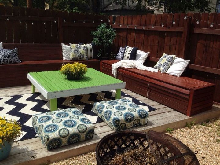 diy budget backyard and deck makeover, concrete masonry, decks, fences, gardening, outdoor furniture, outdoor living