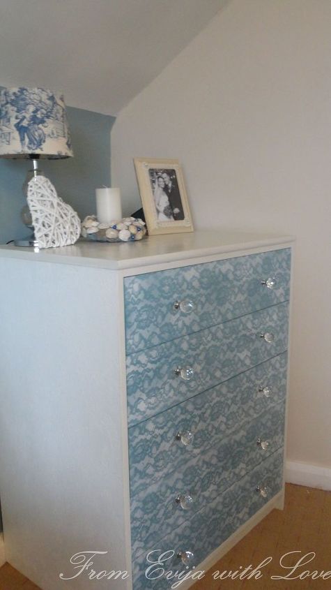 lace painted chest of drawers update an old piece lacepainting, painted furniture, repurposing upcycling