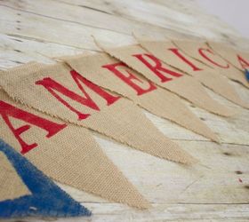 repurposed bandanas to unique no sew july 4th banner, crafts, how to, patriotic decor ideas, repurposing upcycling, seasonal holiday decor