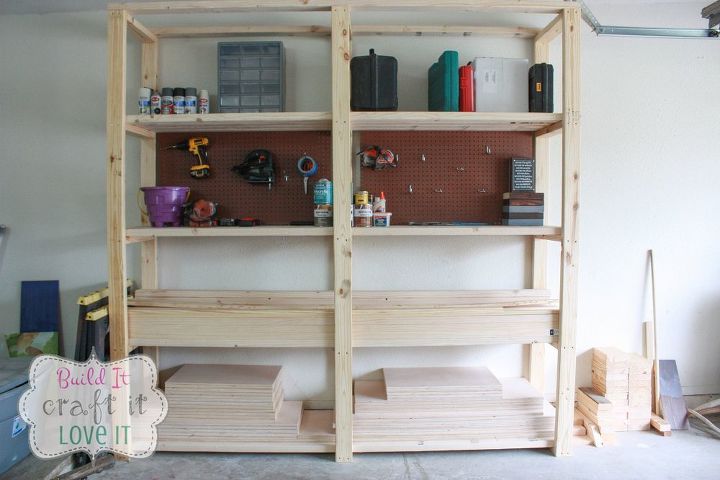 easy diy garage shelving, diy, garages, how to, shelving ideas, woodworking projects