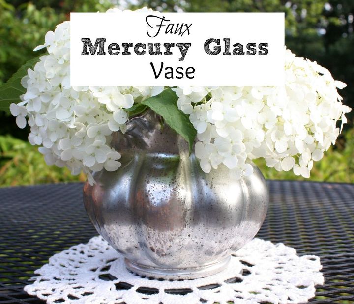 diy faux mercury glass vase, crafts, how to, repurposing upcycling