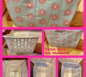 covering plastic bin with fabric, how to, storage ideas, reupholster
