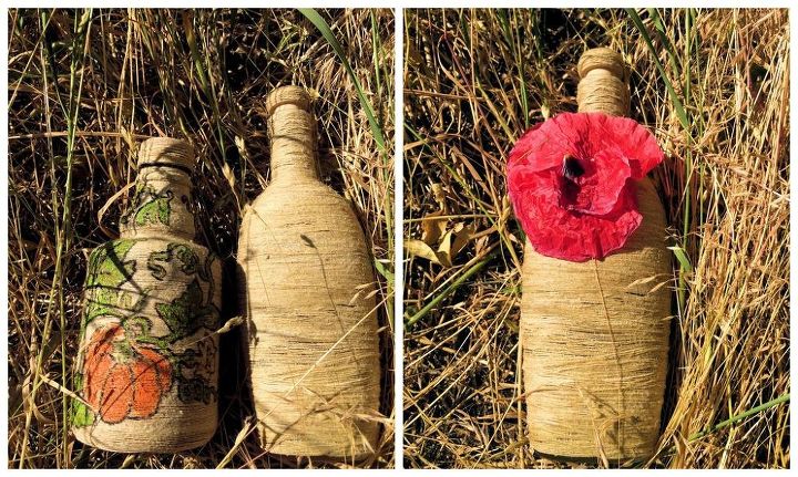 decoracin de una cocina con una botella de vino de bricolaje crafts