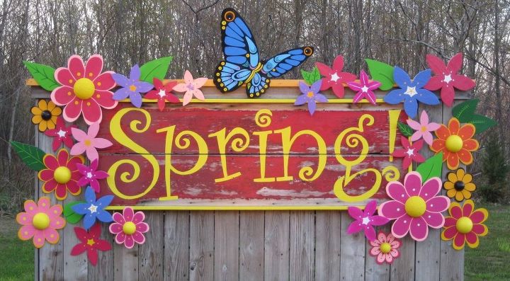my spring garden sign, crafts