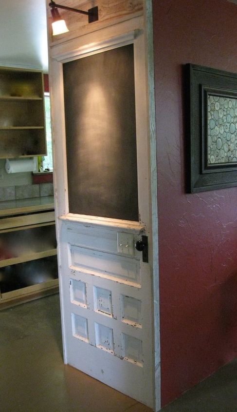chalkboard door, chalkboard paint, crafts, doors, painting