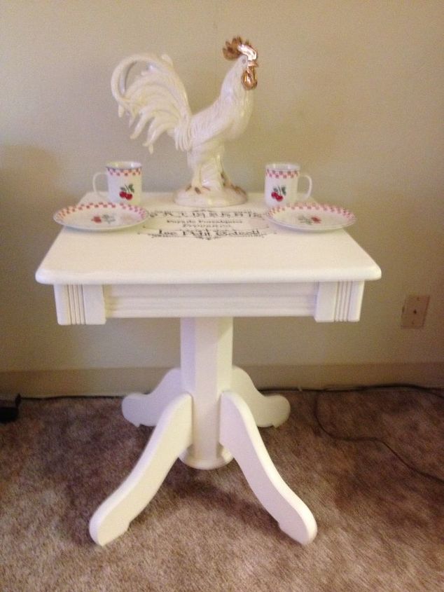 upcycled side tables before and after, chalk paint, painted furniture