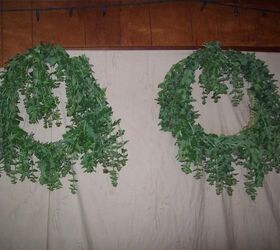 herb wreath, crafts, how to, repurposing upcycling, wreaths, Two finished wreaths