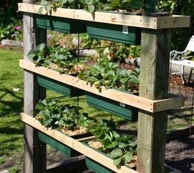 diy strawberry or herb planter with measurements, container gardening, gardening, how to, woodworking projects