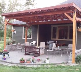diy covered patio, diy, how to, patio, porches, woodworking projects