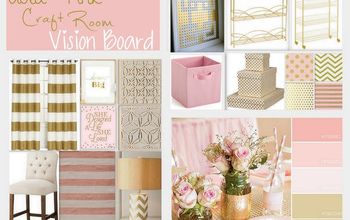 Craft Room Makeover: {Layout and Vision Board}