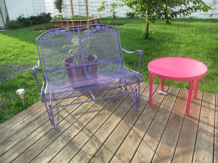 deck makeover, decks, outdoor furniture, outdoor living, painted furniture