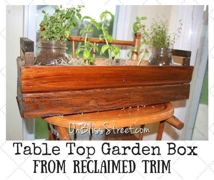 adorvel caixa de jardim de mesa com guarnio recuperada