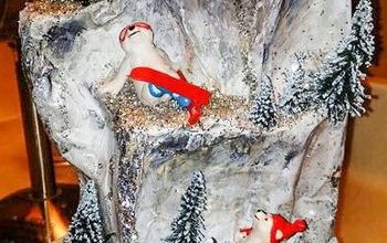 Paper Mache Mountain Display For Miniatures