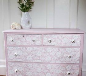 a stenciled lace dresser that s fit for a princess, chalk paint, how to, painted furniture
