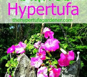a hanging draped hypertufa planter, container gardening, flowers, gardening, how to