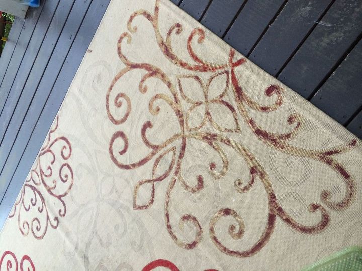 painting a patio carpet, painting, reupholster